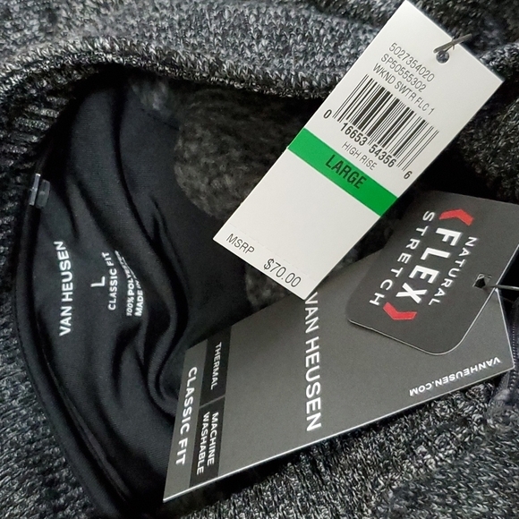 Van Heusen Flex Stretch 1/4 Zip Pullover Thermal Classic Fit Sweaters Size Large - Picture 8 of 9